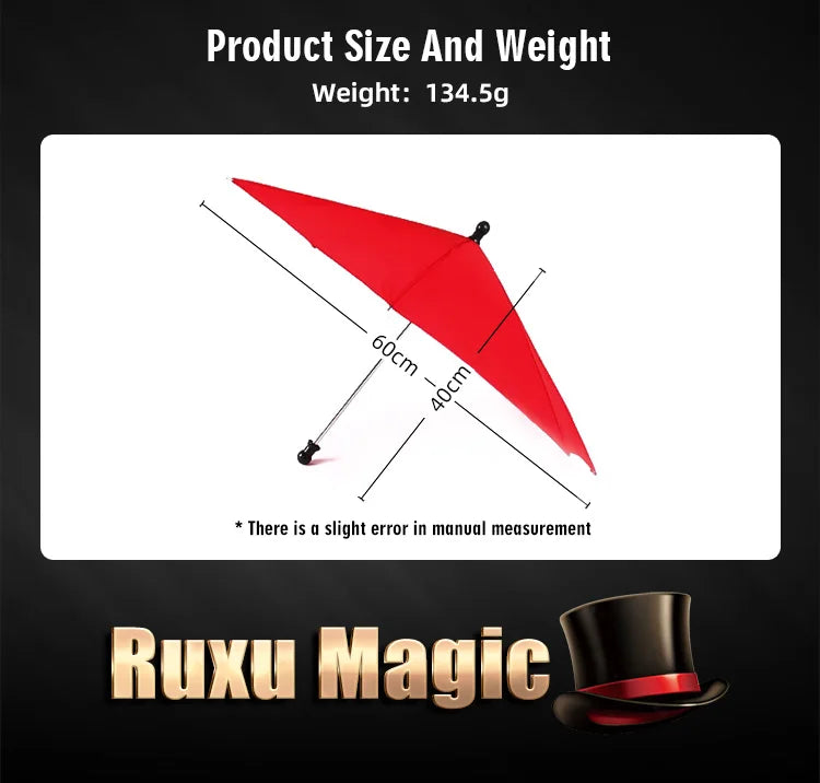Magic Umbrella Magic Tricks Gimmick Prop Accessory for Comedy Vanishing Stage Metal umbrella beads