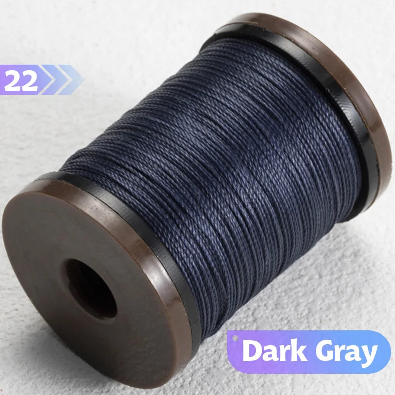 0.4/0.5/0.6mm Round Waxed Thread Circular Leather Sewing Waxing Thread for Manual Sewing and Jewelry Craftsmanship