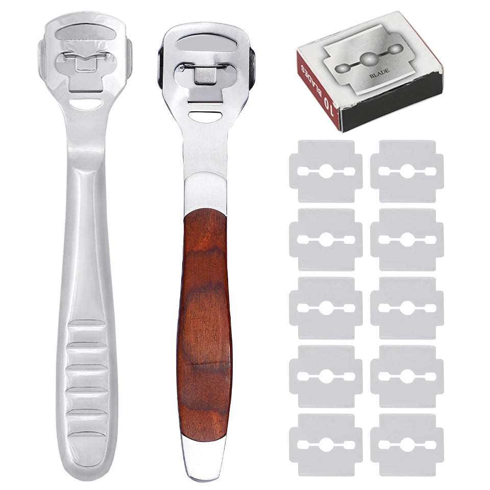 Fenrry Leather Skiving Tool Edge Skiver Leather Beveler DIY Trimming Tools Professional Shovel Leather Knife With 10 Blades