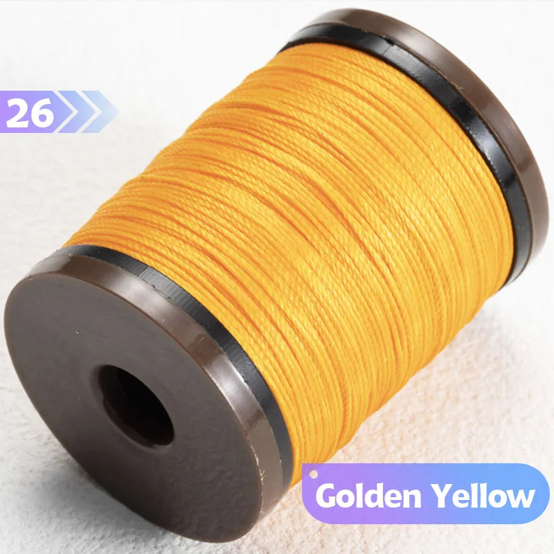 0.4/0.5/0.6mm Round Waxed Thread Circular Leather Sewing Waxing Thread for Manual Sewing and Jewelry Craftsmanship