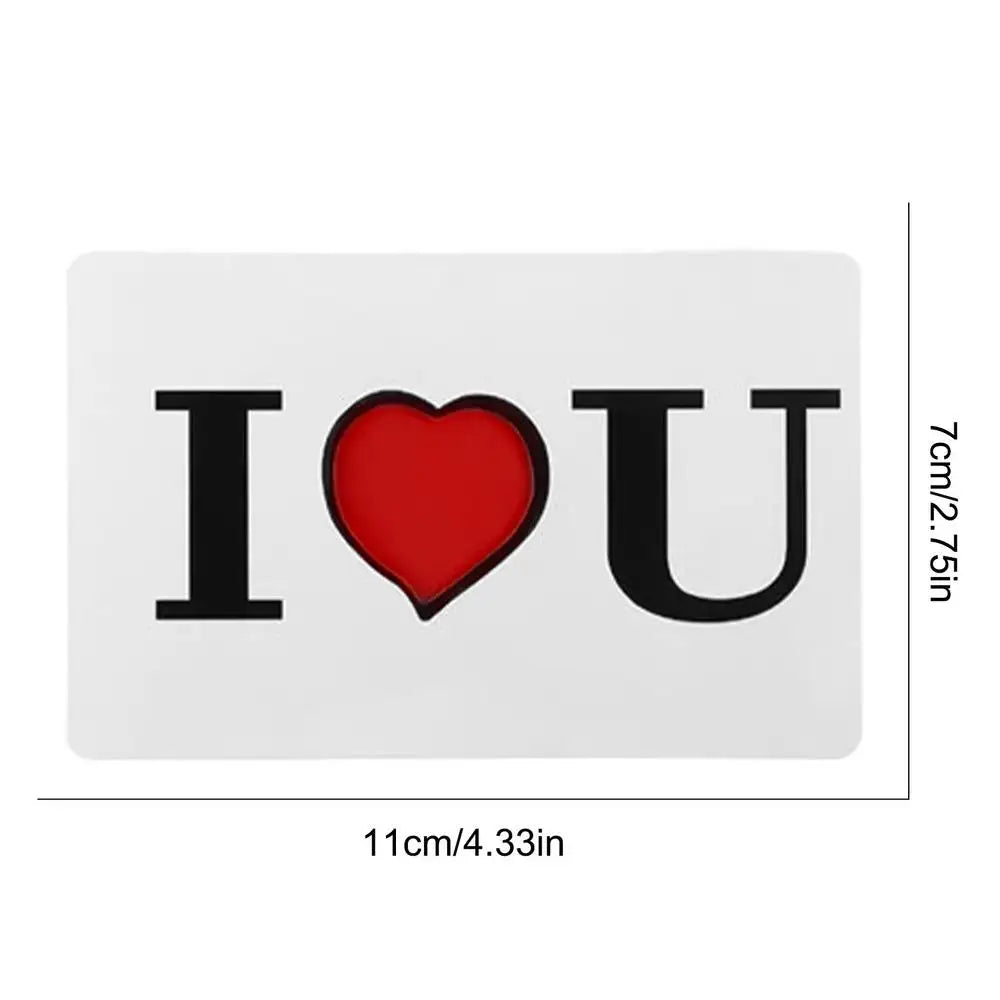 Flick The Heart Magic Trick Magician Close Up Illusions Mentalism Gimmicks Props Creative Valentine's Day Confession Magic Toy