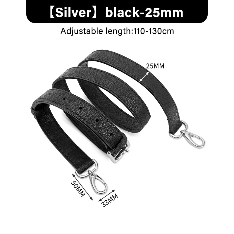 WUTA First Layer Cowhide Genuine Leather Bag Strap Adjustable Shoulder Straps Replacement Handbag Crossbody Belt Bag Accessories