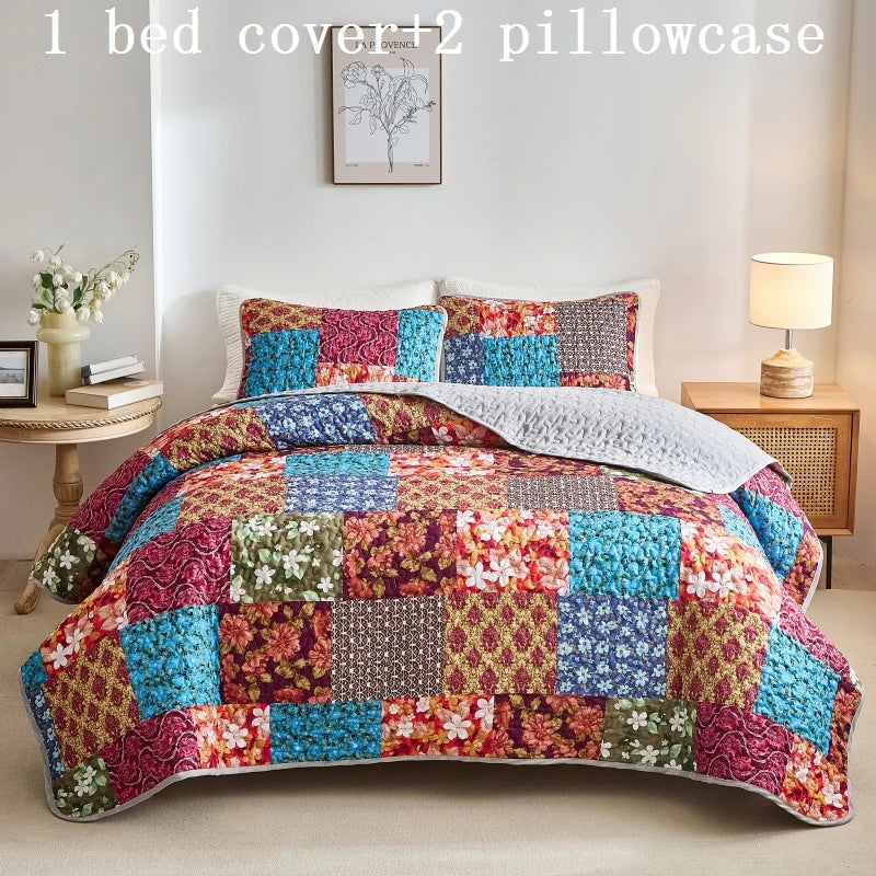 Bedspreads & coverlets for All Seasons Soft Bedspreads Quilt Bedding Set with Pillow Shams Queen King Coverlet Blanket Bed cover