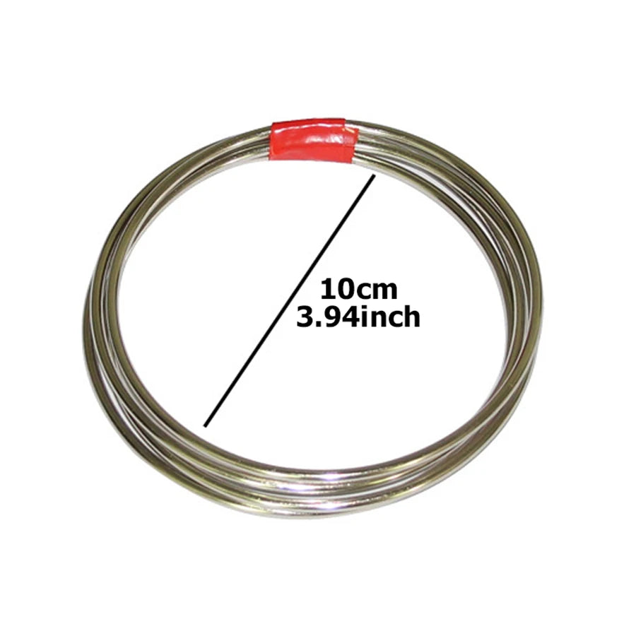 4pcs/set Magic Power Rings Classical Metal Circular Decryption Magic Stage Street Close Up Magic Family Party Performance Props