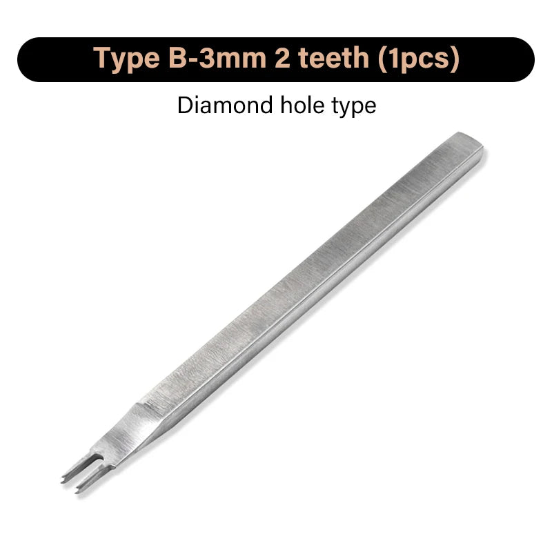 WUTA 1/2/4pcs Leather Chisel Diamond Hole Punch Stitching Tool French Style Pricking Iron DIY Craft Tools Completely Polished
