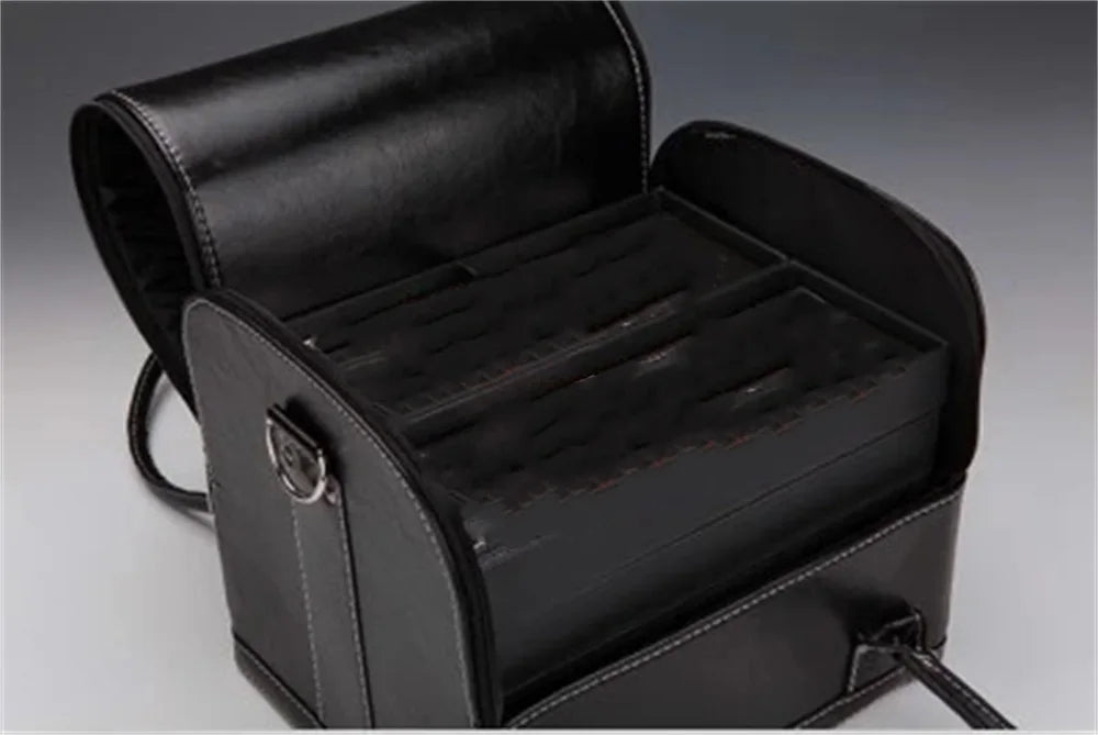 Close-Up Leather Bag - Glaze Magic Tricks Magicians Carrying Bag Stage Street Accessories Illusions Props Gimmick Mentalism
