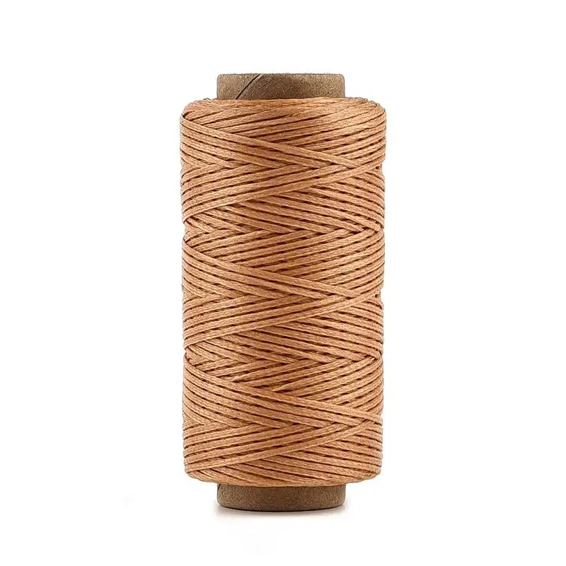0.8mm 150D Thickness Leather Waxed Thread For Hand Stitching Leather Cord DIY Bracelet Jewelry Making 50 Meters Round Waxed Line
