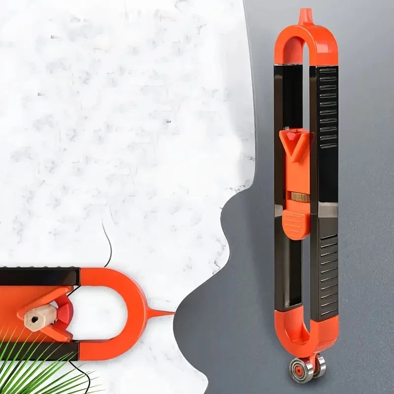 Precision Woodworking Ruler with Lock, Adjustable for Irregular Curves & Contours, for Accurate DIY Projects