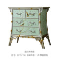 Retro entrance cabinet painted four-chest cabinet living room decorative dining side cabinet