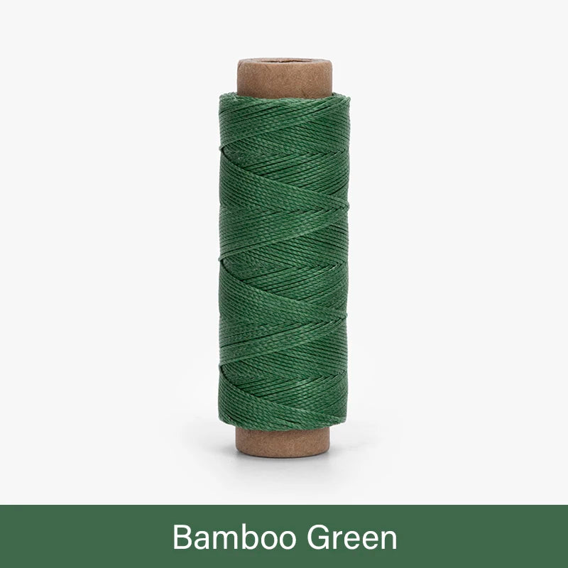 WUTA Leather Waxed Thread Round Polyester Sewing Threads Leather Craft Hand Stitching Line DIY Bracelet Thread Repair Work Cord