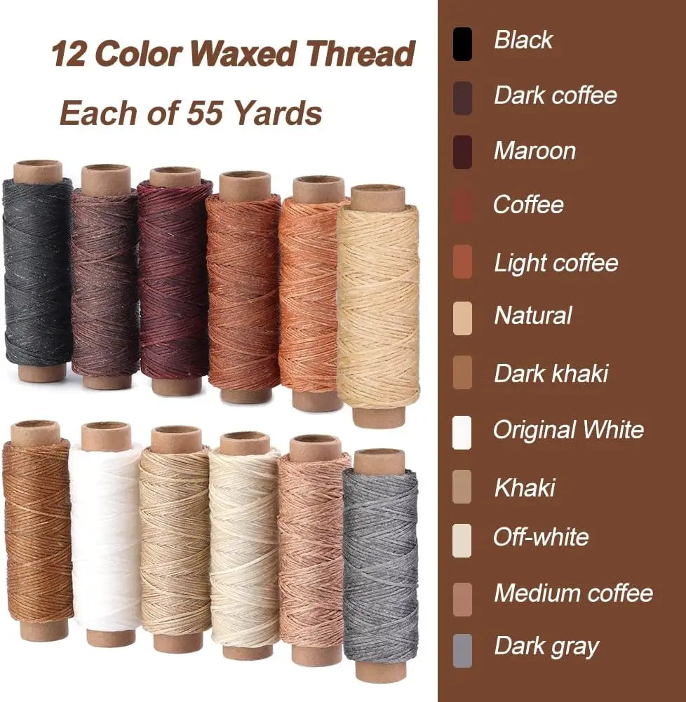 IMAZY Leather Sewing Waxed Thread Stitching Spool for Leather Craft DIY Bookbinding Shoe Repairing Sewing Tool Accessories