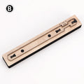 1pc Precision Leather Crafting Knife Mold - Long Handle, Steel Cutting & Stamping Template For Diy Leather Bag Straps