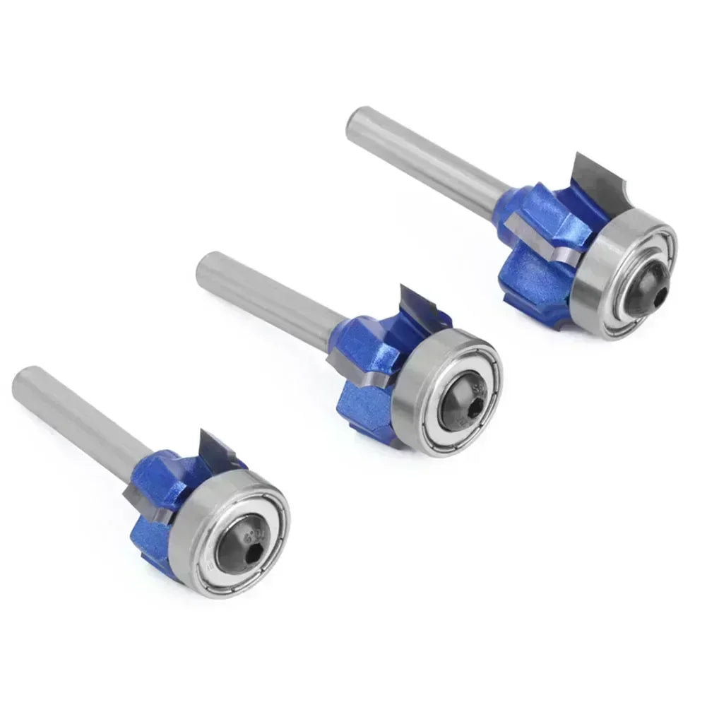 8mm Shank Router Bit Woodworking Blue For Hand Making Drawer Milling Cutter R1 R2 R3 Wood Router Bit Practical