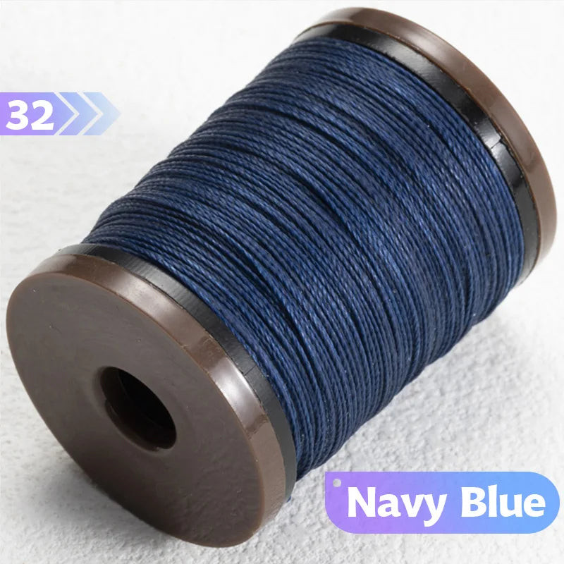 0.4/0.5/0.6mm Round Waxed Thread Circular Leather Sewing Waxing Thread for Manual Sewing and Jewelry Craftsmanship