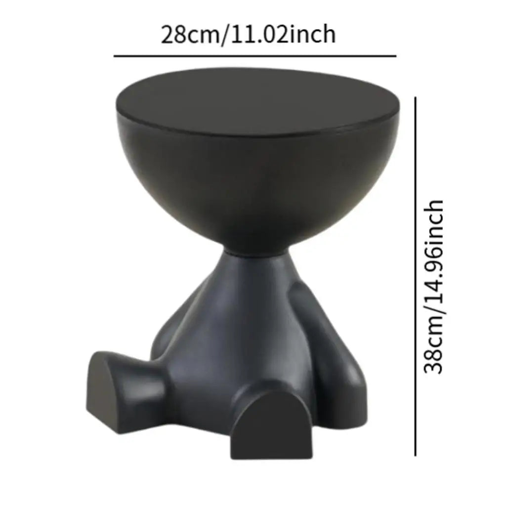 Creative Side End Table Flat Head Bedside Table Household Sofa Side Rack Bedroom Balcony Movable Mini Table Small Apartment Tea