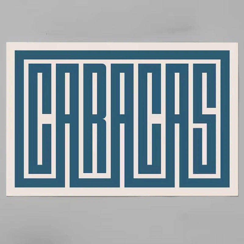 Caracas Art - Caracas Typography Design, Caracas Venezuela Wall Art / Poster, Caracas Venezuela Print, Minimalist Wall Decor