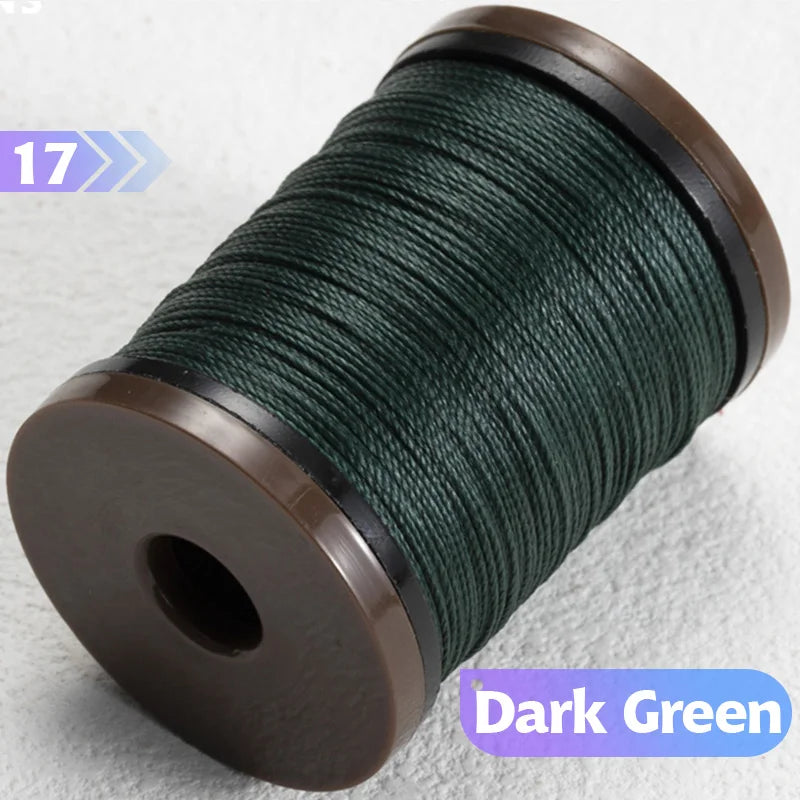 0.4/0.5/0.6mm Round Waxed Thread Circular Leather Sewing Waxing Thread for Manual Sewing and Jewelry Craftsmanship