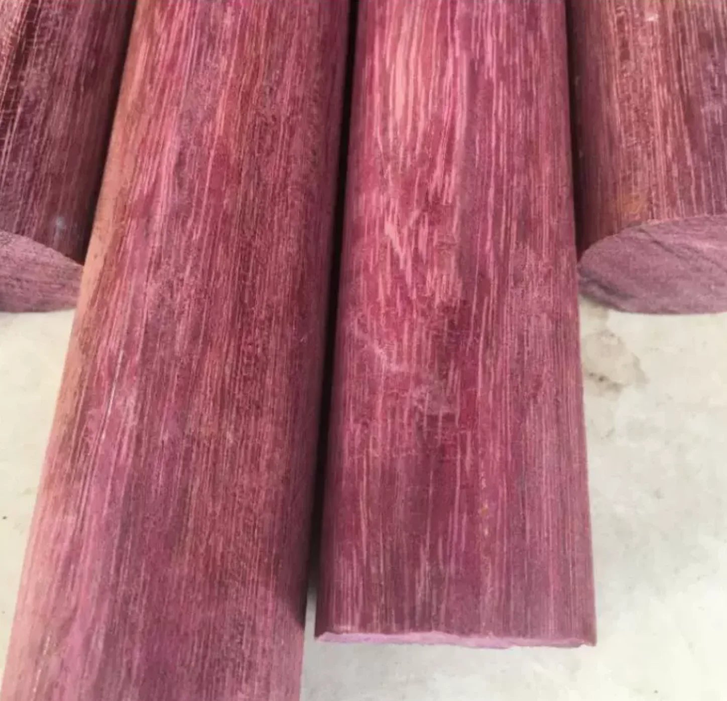 South American Purpleheart Wood, DIY Solid Wood Round Dowel