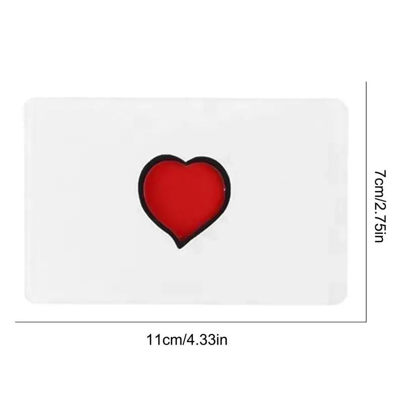 Flick The Heart Magic Trick Magician Close Up Illusions Mentalism Gimmicks Props Creative Valentine's Day Confession Magic Toy