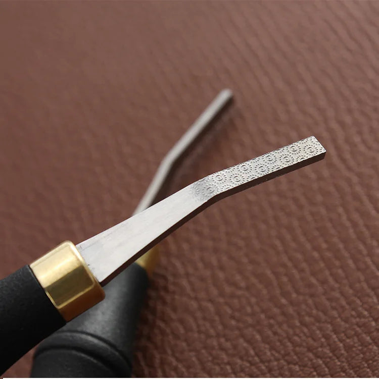 File Tool with Plastic Handle Leather Craft Tools for Edge Leather Tool Leather Surface Plastic Handle and Stainless Steel Head
