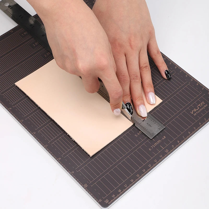 WUTA Professional 8mm Thicken Leather Punch Mat A4 / A5 Tools Cutting Mat, Punching Board,DIY Engraving Pad, Carving Knife Table