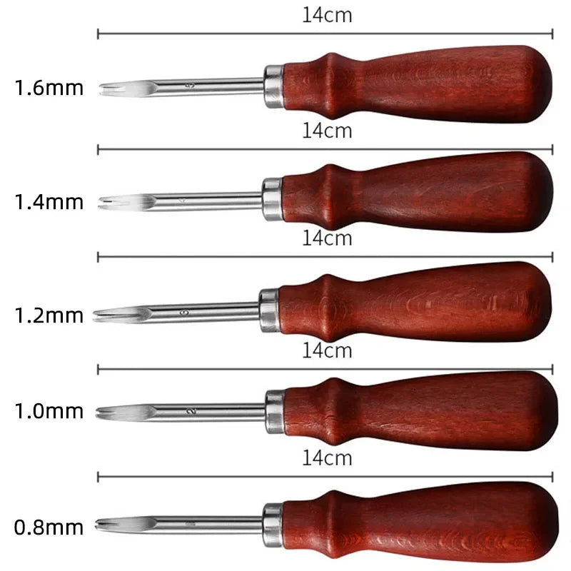Leather Common Edge Beveler Skiving Craft Keen Edge Cutting Tool for Beveling V-shaped Blade with Rounded Center Taking The Edge