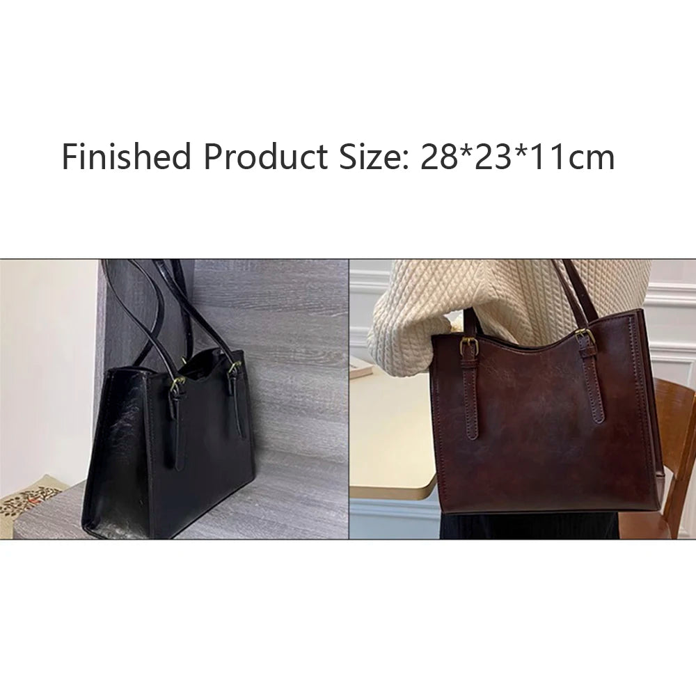 1Set Handcrafted Leather Shoulder Bag Kraft Paper Template Set - DIY Retro Design Leathercraft Bag Mold Patterns and Stencils