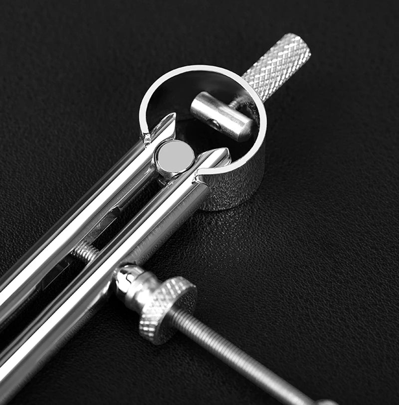 WUTA 304 Stainless Steel Wing Divider Smooth Metal Leather Splitter Spacing Compass Precision Scale for Metal,Wood,Craft,Jewelry