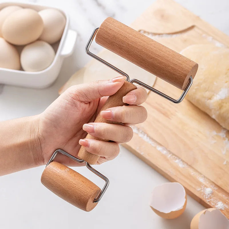 Wooden Rolling Pins For Baking, Pizza Dough Roller, Not Easy To Crack, Non-Stick Wood Pastry Roller, Essential Kitchen Utensils