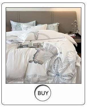 100% Cotton Luxury Hotel Style Bedding Set Queen King Size Solid Color Embroidery Duvet Cover Flat/Fitted Bed Sheet Pillowcases