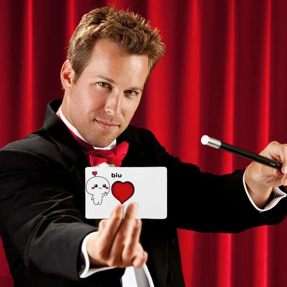 Flick The Heart Magic Trick Magician Close Up Illusions Mentalism Gimmicks Props Creative Valentine's Day Confession Magic Toy
