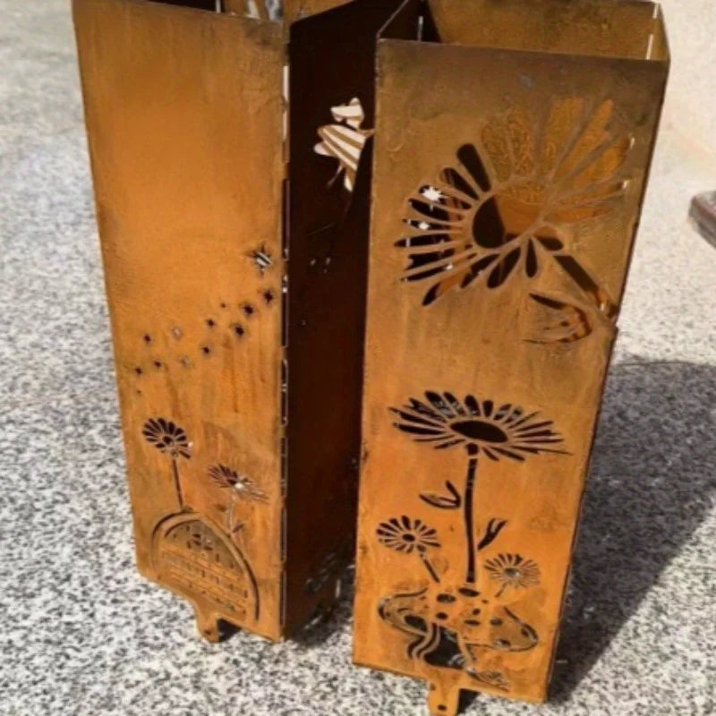 Fairy and Mushroom Garden Column - Outdoor Decor Furniture  Outdoor Sculpture  Garden Decor Outdoor Furniture - Indoor Planters