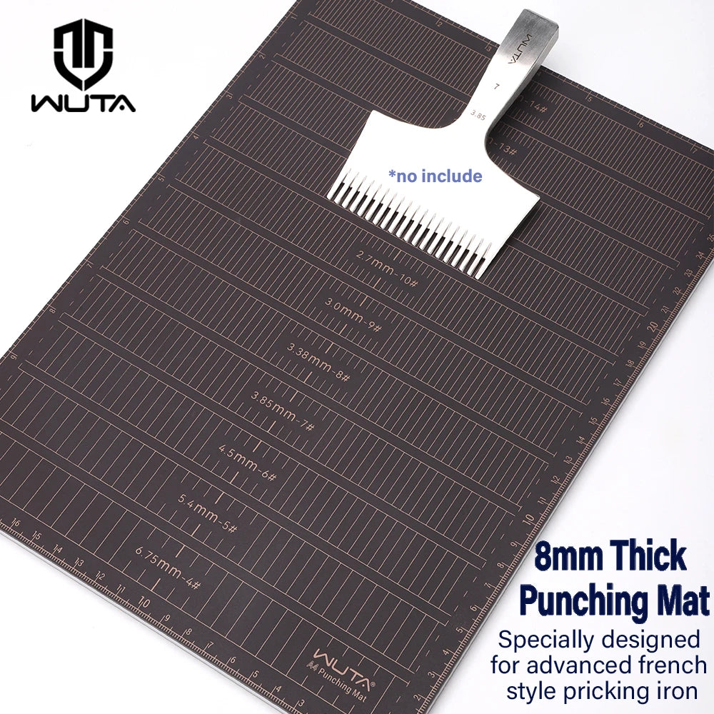 WUTA Professional 8mm Thicken Leather Punch Mat A4 / A5 Tools Cutting Mat, Punching Board,DIY Engraving Pad, Carving Knife Table