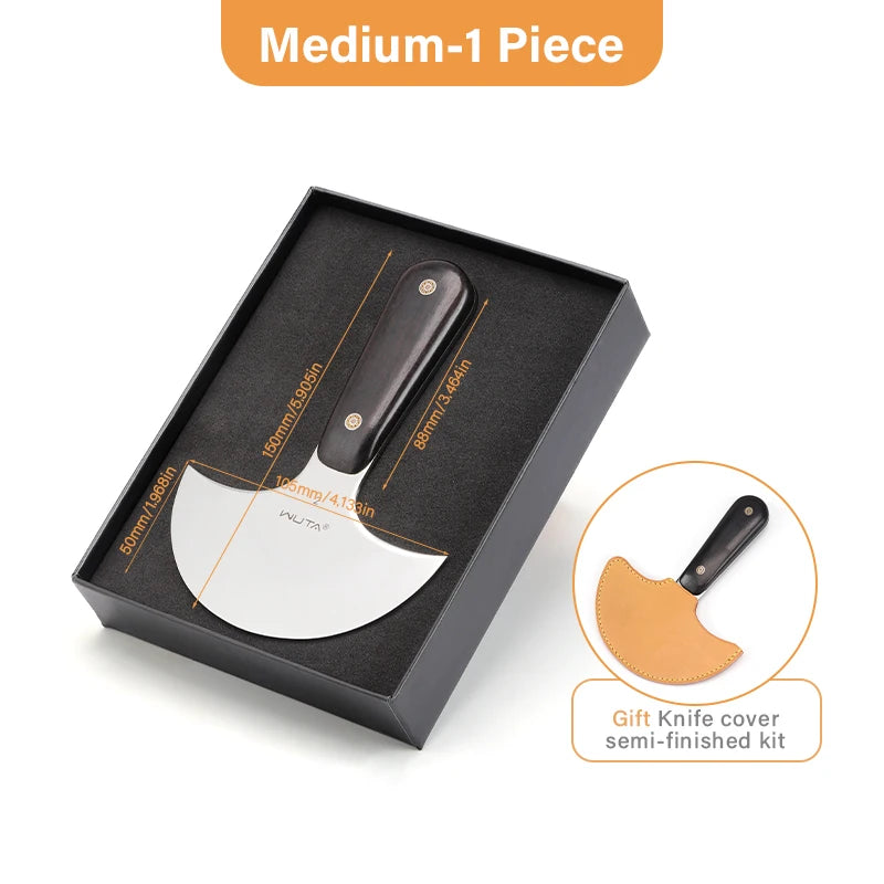 WUTA Professional Leather Cutter Ultra Sharp Round Head Craft Skiving Cutting Thining Tools DIY Handmade Senior Leather Tools
