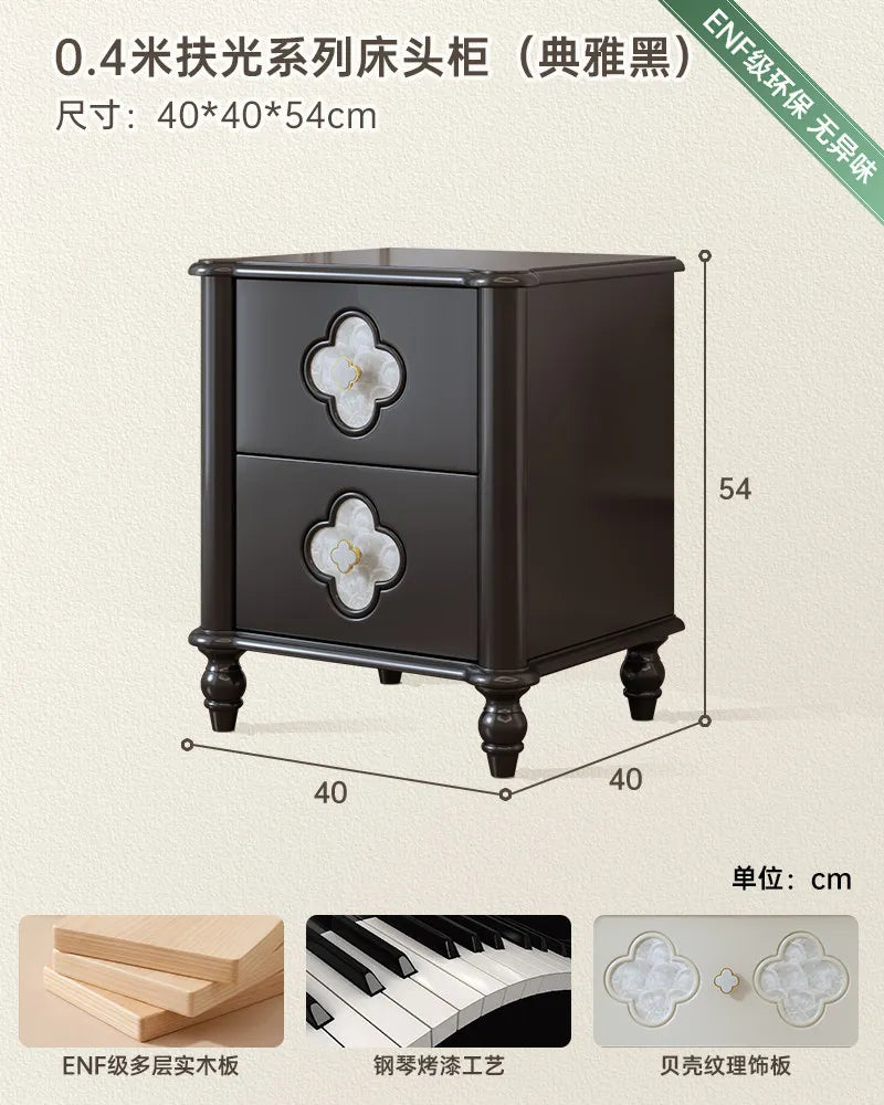 Decor Aesthetic Bedside Table Modern Wood Nightstands Cabinet Storage Nordic Design Comfortable Bedroom Room Furniture Home