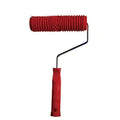 Rubber Imitation Wood Grain Pattern Paint Roller DIY Paint Texture Pigment Printing Wall Painting Roller with Handle Home Tool