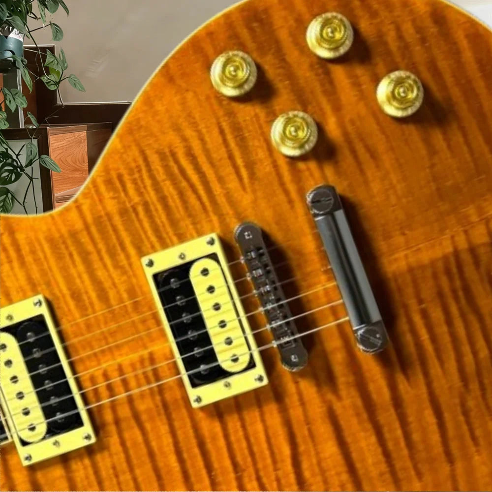 40 Inch LPG00P Brown Electric Guitar Rosewood Neck Mahogany Body 22 Tone HH Fixed bridge Fixed Bridge Rock Music Free Shipping