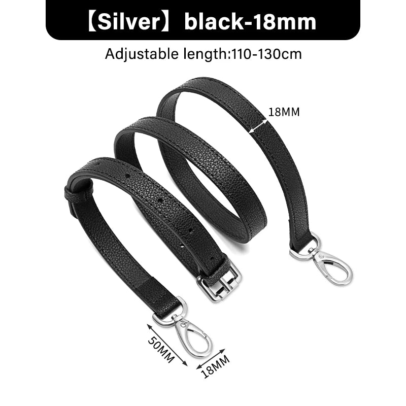 WUTA First Layer Cowhide Genuine Leather Bag Strap Adjustable Shoulder Straps Replacement Handbag Crossbody Belt Bag Accessories