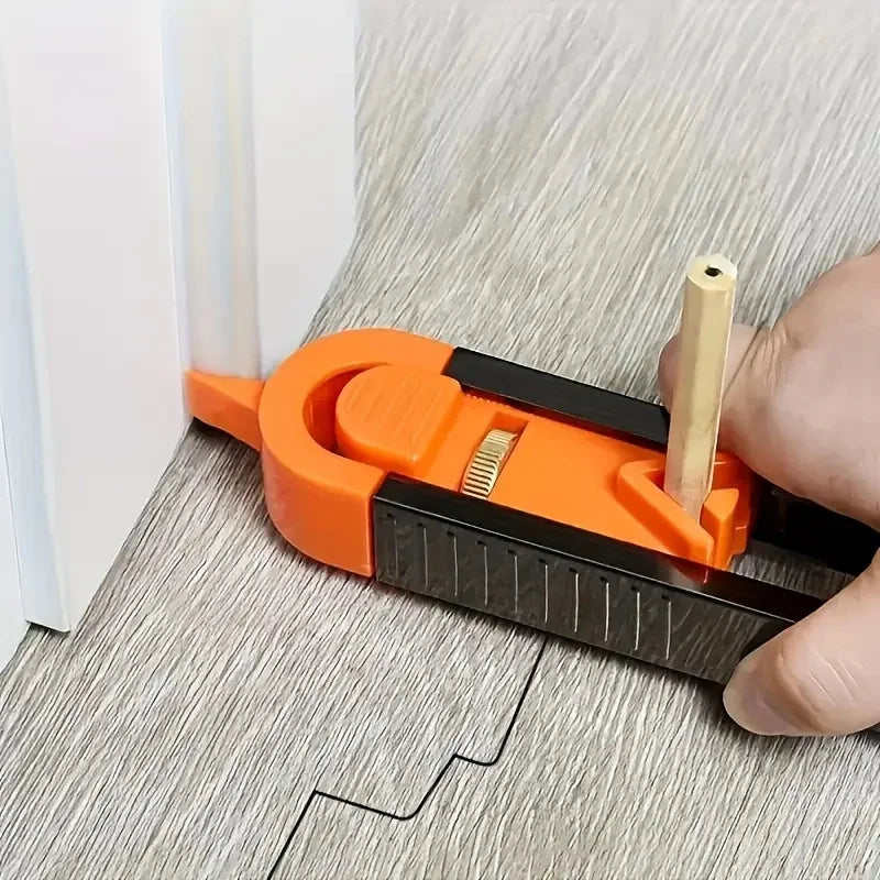 Precision Woodworking Ruler with Lock, Adjustable for Irregular Curves & Contours, for Accurate DIY Projects