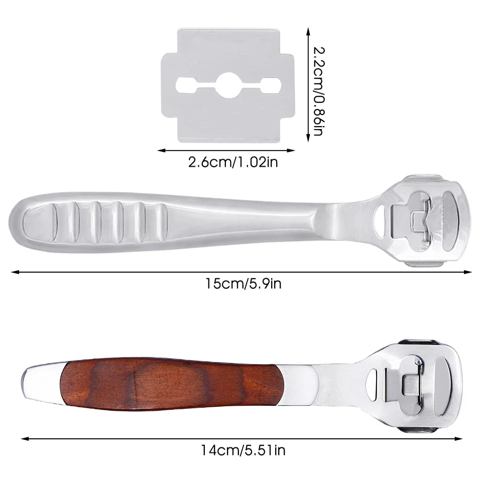 Fenrry Leather Skiving Tool Edge Skiver Leather Beveler DIY Trimming Tools Professional Shovel Leather Knife With 10 Blades