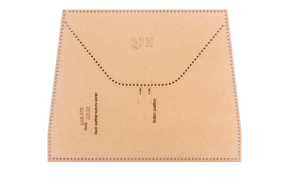 Large Capacity Women's Shoulder Bag, Stylish Handbag, Kraft Paper Template with Holes,DIY Leather Handmade Crafts-Special Gift