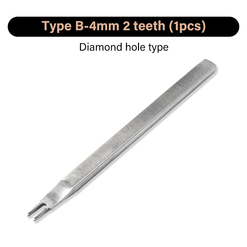 WUTA 1/2/4pcs Leather Chisel Diamond Hole Punch Stitching Tool French Style Pricking Iron DIY Craft Tools Completely Polished