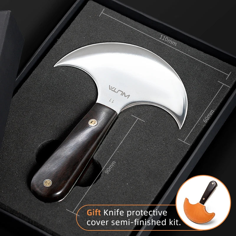 WUTA Professional Leather Cutter Ultra Sharp Round Head Craft Skiving Cutting Thining Tools DIY Handmade Senior Leather Tools