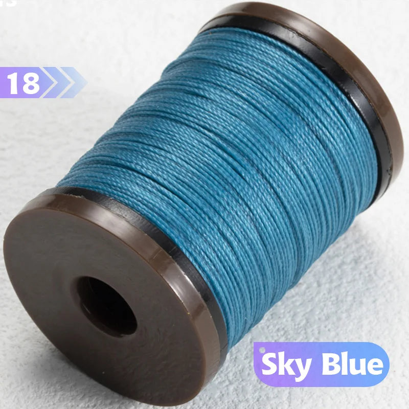 0.4/0.5/0.6mm Round Waxed Thread Circular Leather Sewing Waxing Thread for Manual Sewing and Jewelry Craftsmanship