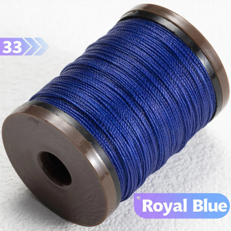 0.4/0.5/0.6mm Round Waxed Thread Circular Leather Sewing Waxing Thread for Manual Sewing and Jewelry Craftsmanship