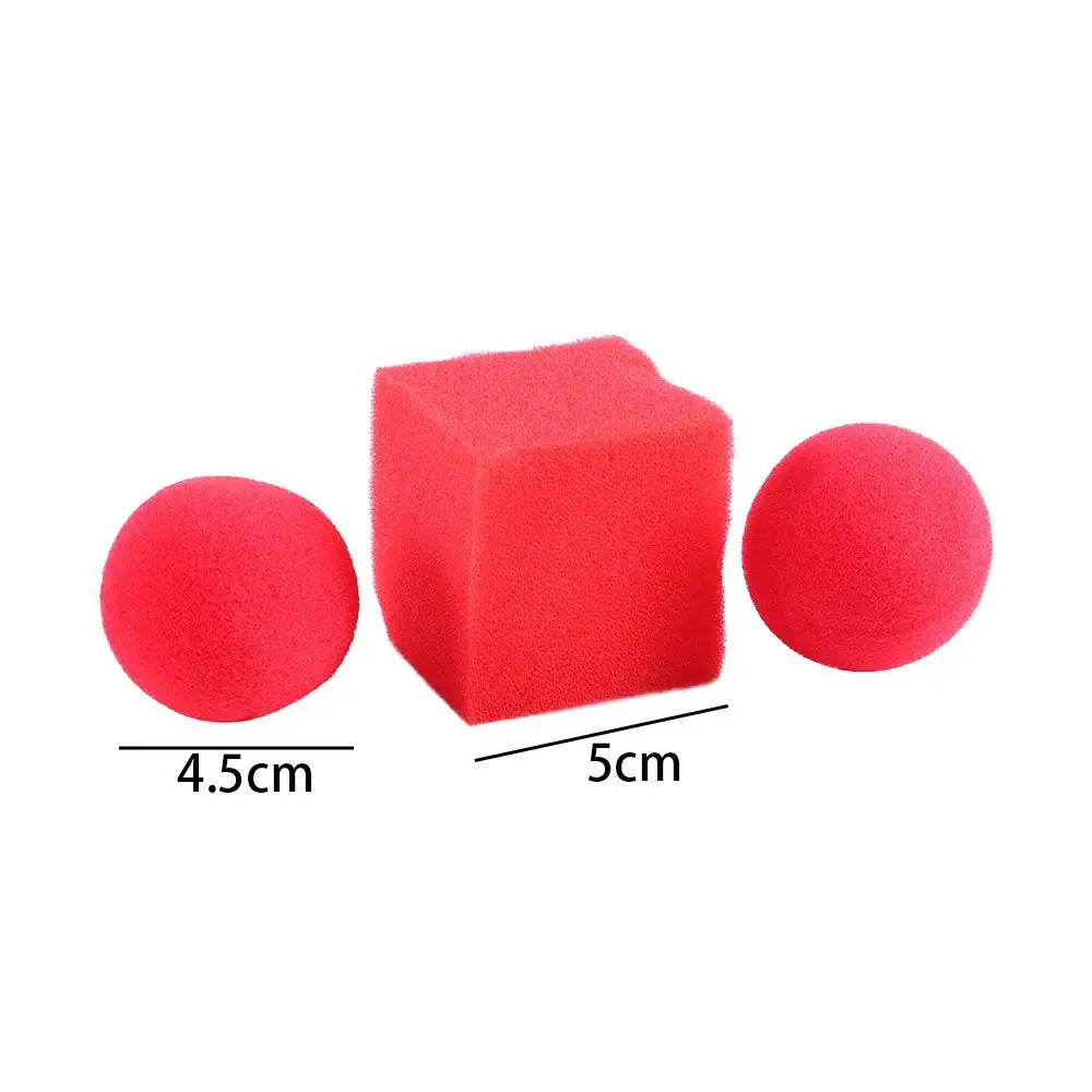 Square Sponges Magic Show Classical Magic Tricks Red Ball Magic Magic Sponge Balls Sponge Magic Props Sponges Magic Tricks