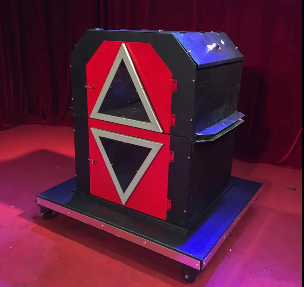 triangular barrel stage magic props professional magician