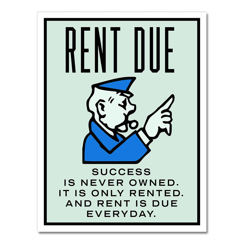 G286 Art Decor Street Art Graffiti Art Artwork Alec Monopolyingly Funny Quote Wall Art Canvas Painting Silk Poster