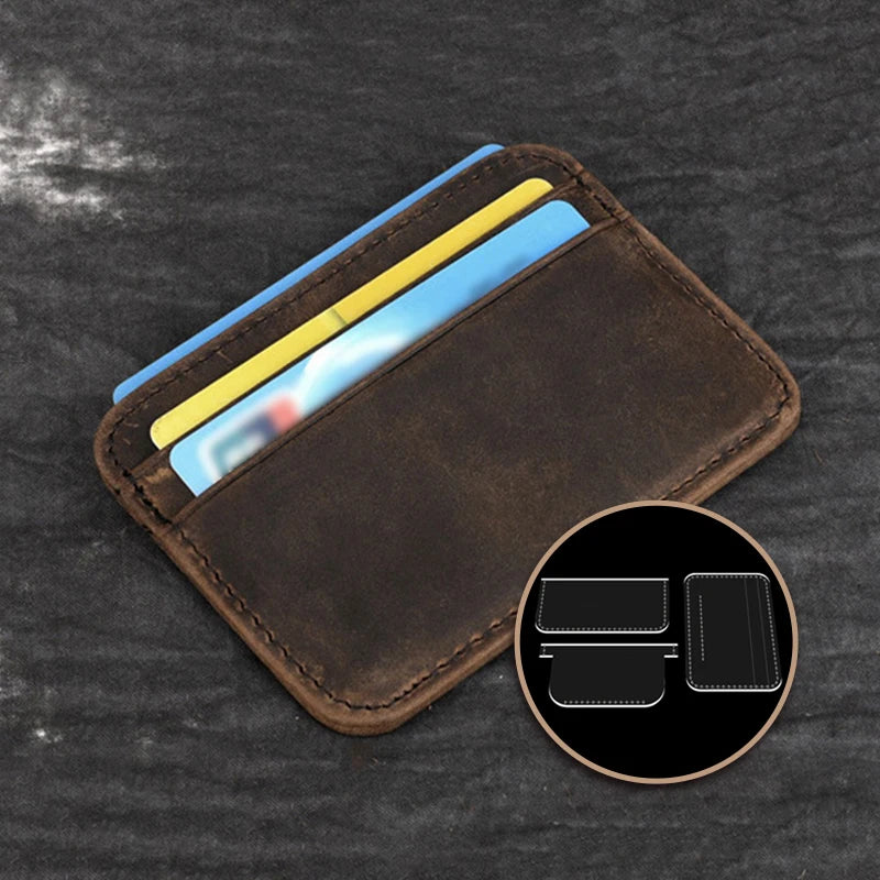 YOMDID 3PCS Mini Card Case Pocket Wallet Acrylic Making Template DIY Card Case Purse Acrylic Mold Leathercraft Stencil Supplies
