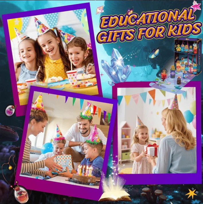 Little Magician DIY Magic Potions Kit Color Changing Freezing Witches Brew Science Experiment Toy for Kids Christmas Gift